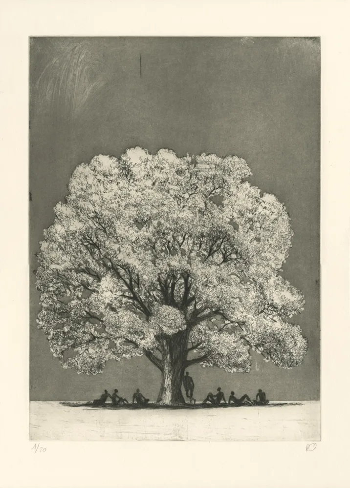 版画 Rabaté - Paysage dans le Désordre