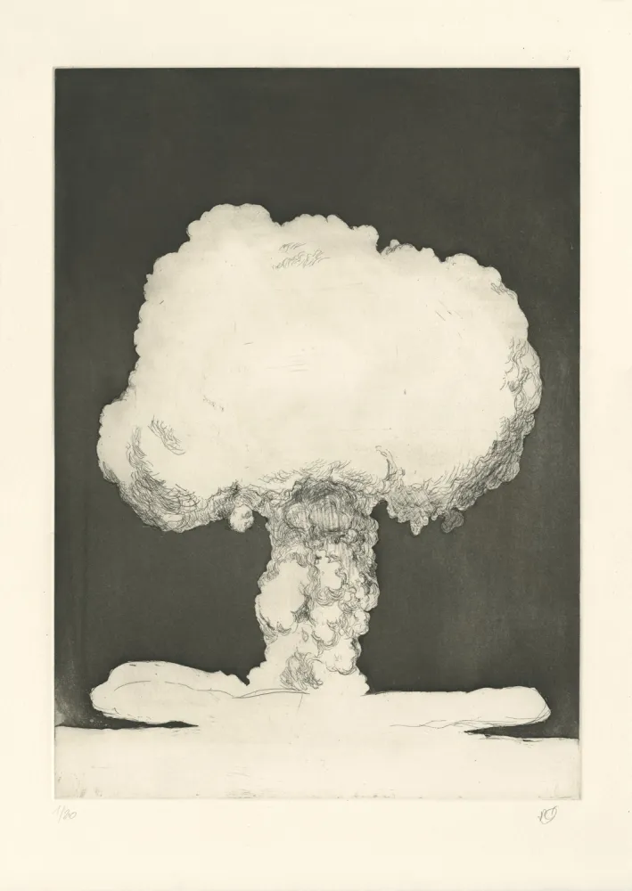 版画 Rabaté - Paysage dans le Désordre