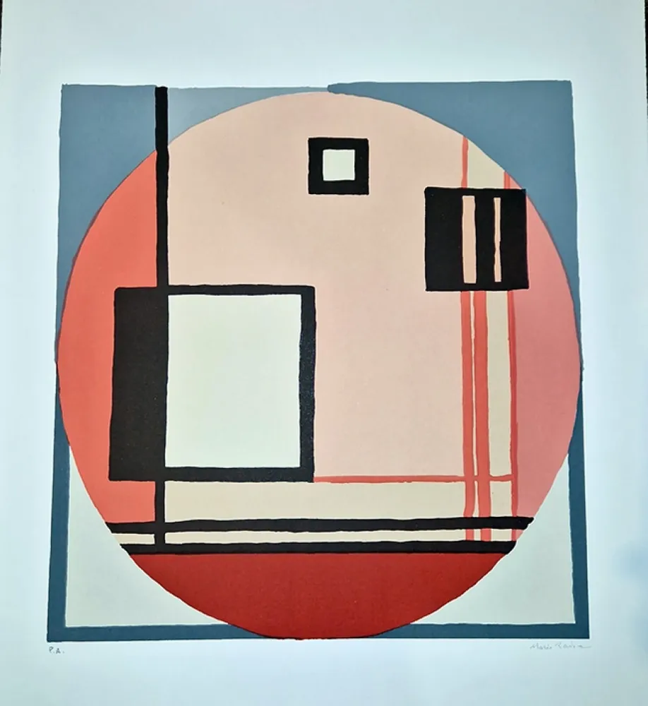 石版画 Radice - Composizione C.Q.R.