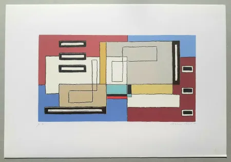 丝网印刷 Radice - Composizione Tav. 10