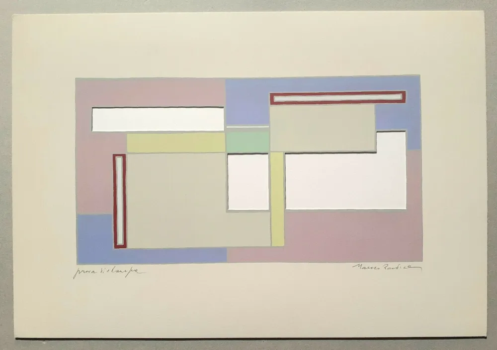 丝网印刷 Radice - Composizione Tav. 8