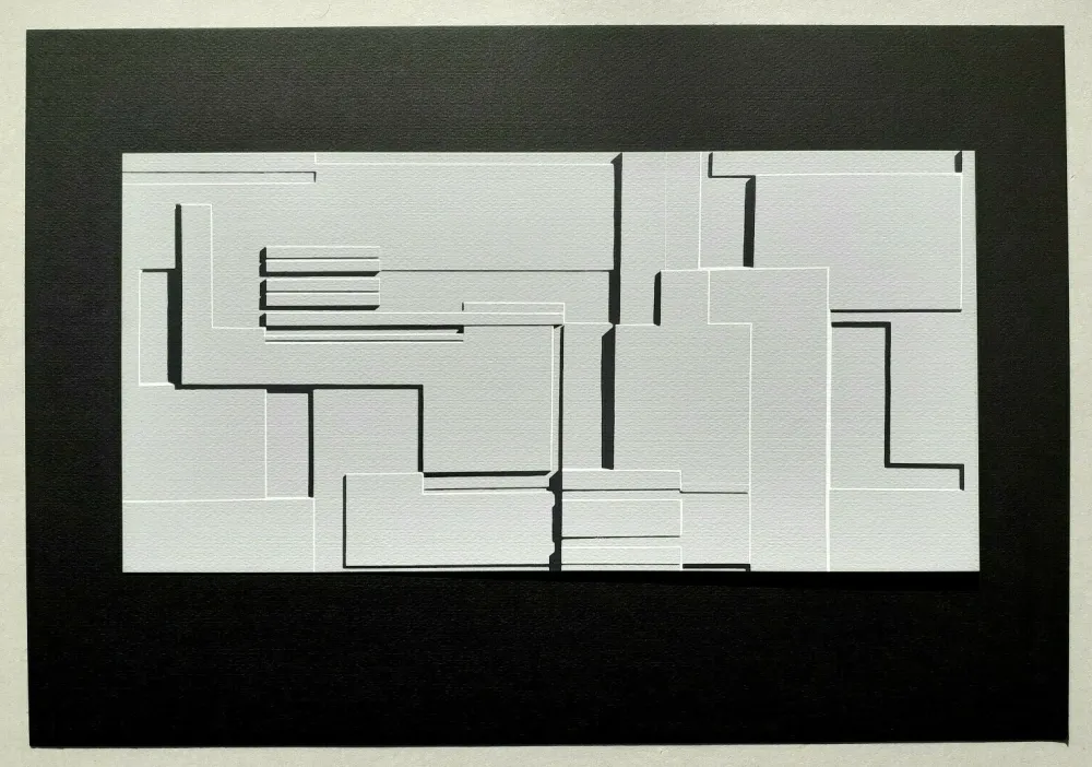 丝网印刷 Radice - Composizione Tav. 9