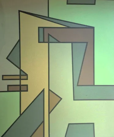 石版画 Radice - Composizione Verde