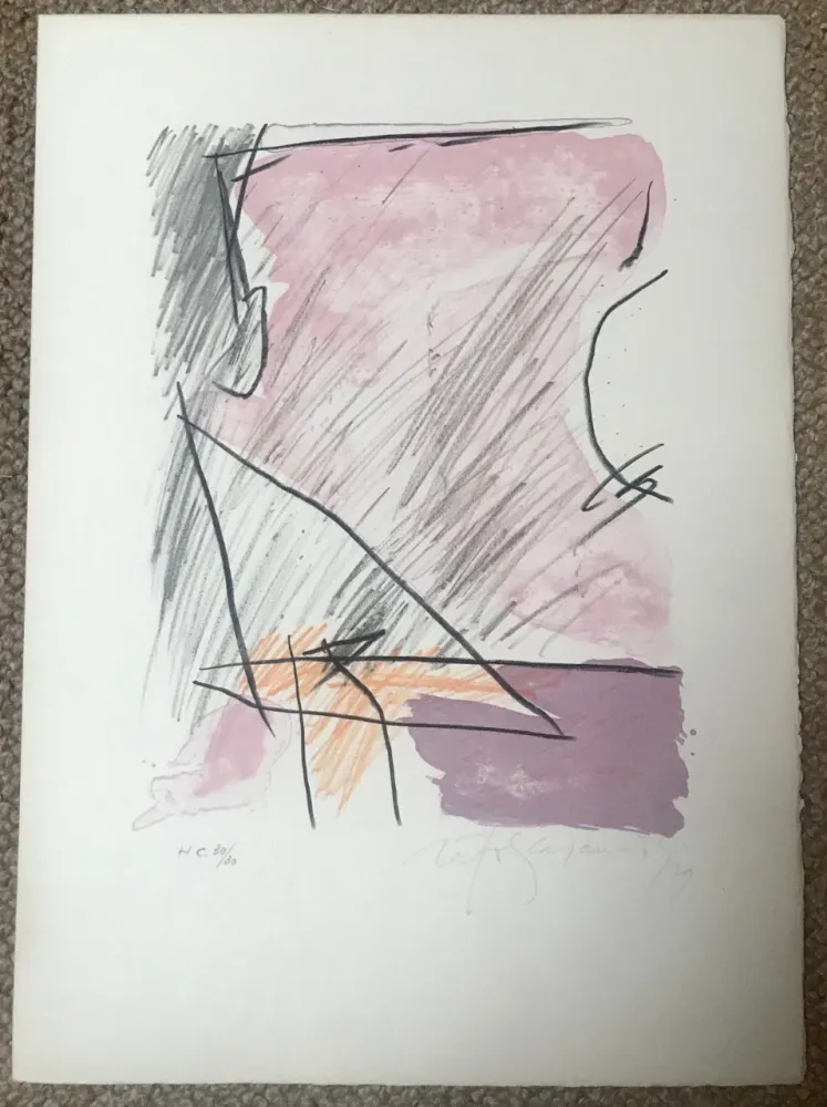 石版画 Ràfols Casamada - A.L. Polígrafa XV anys