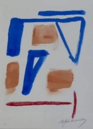 石版画 Ràfols Casamada - Composition 20