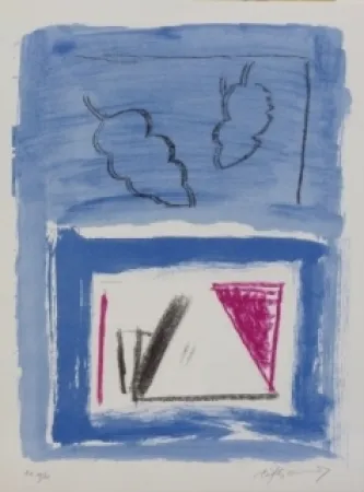 石版画 Ràfols Casamada - Composition 21