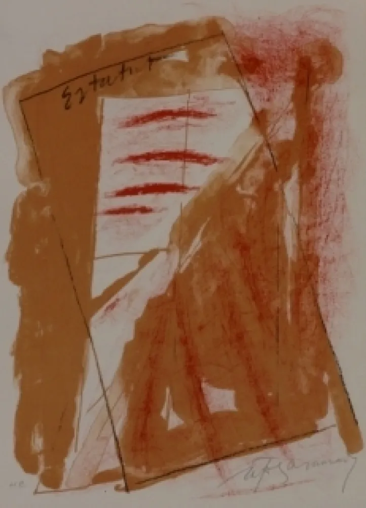 石版画 Ràfols Casamada - Composition 22