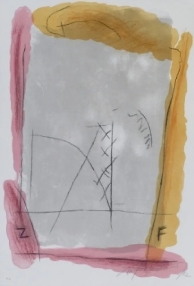 石版画 Ràfols Casamada - Composition 23