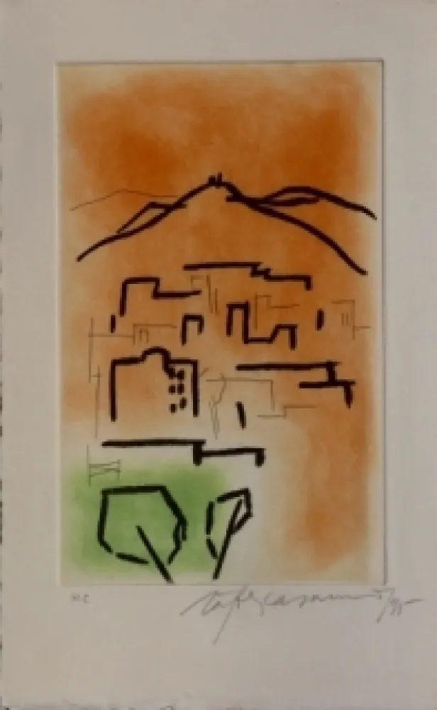 石版画 Ràfols Casamada - Composition  3