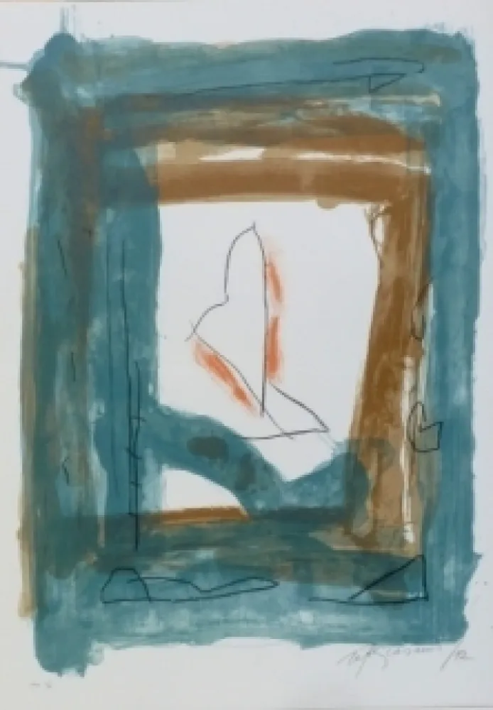 石版画 Ràfols Casamada - Composition 45