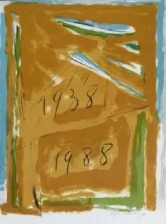 石版画 Ràfols Casamada - Composition 54