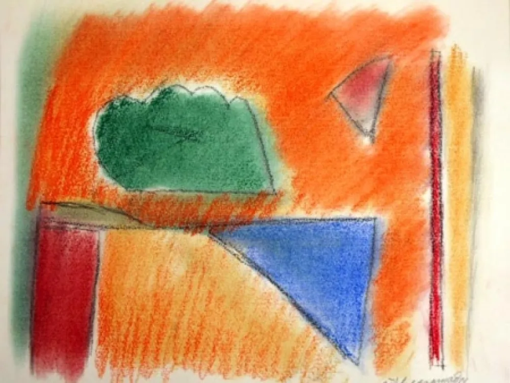 石版画 Ràfols Casamada - EN NARANJA