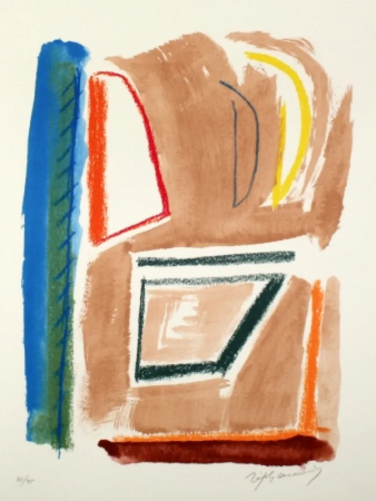 石版画 Ràfols Casamada - Estructures 1