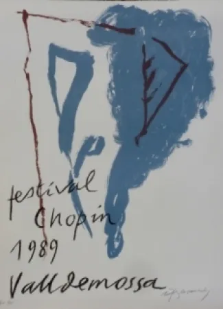 石版画 Ràfols Casamada - FESTIVAL CHOPIN