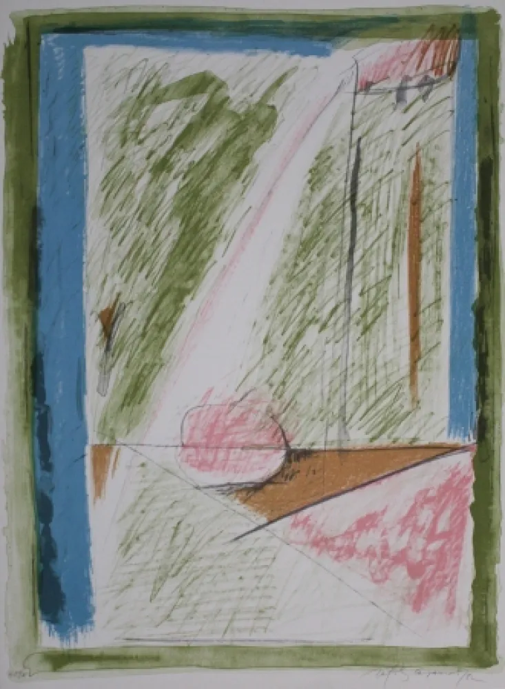 石版画 Ràfols Casamada - Interiors 1