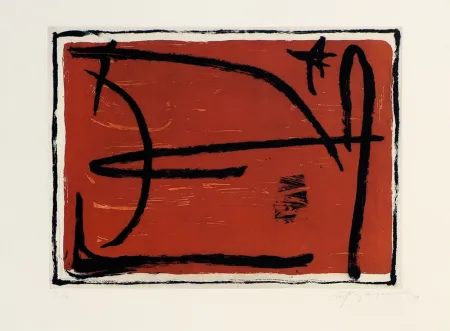 版画 Ràfols Casamada - Los elementos I. Fuego