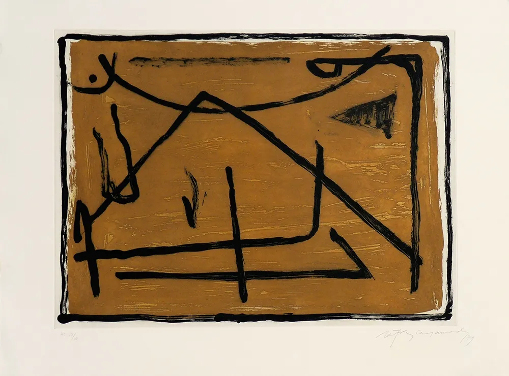 版画 Ràfols Casamada - Los elementos III. Tierra