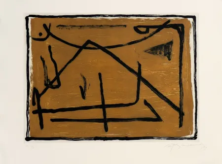 版画 Ràfols Casamada - Los elementos III. Tierra