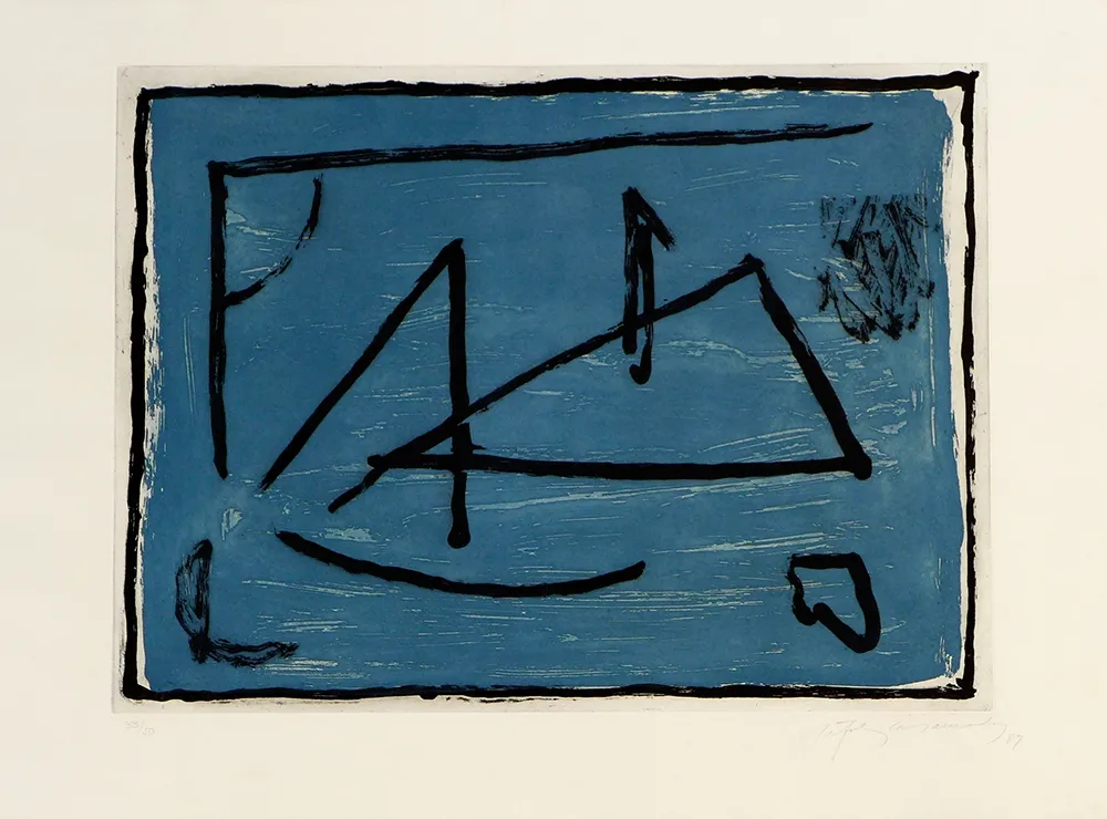 版画 Ràfols Casamada - Los elementos IV. Agua