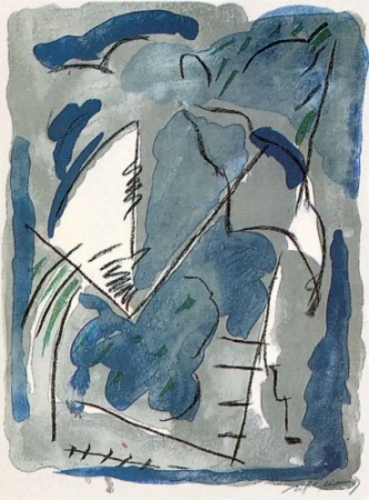 石版画 Ràfols Casamada - Parc-1	