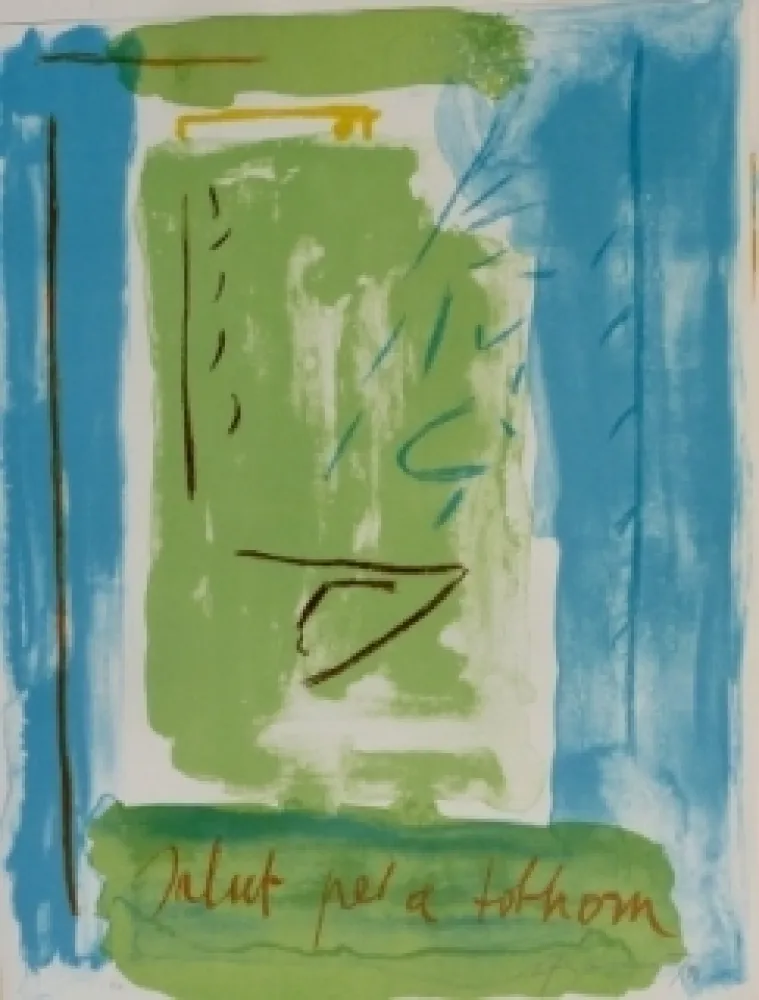 石版画 Ràfols Casamada - Salut pel a tolhom