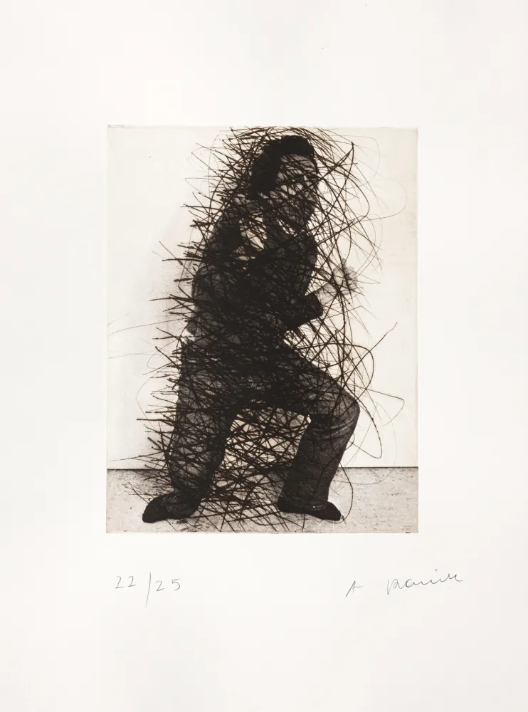 版画 Rainer - Als Kariatyde