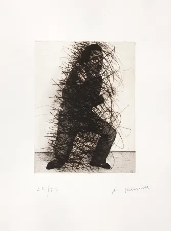 版画 Rainer - Als Kariatyde