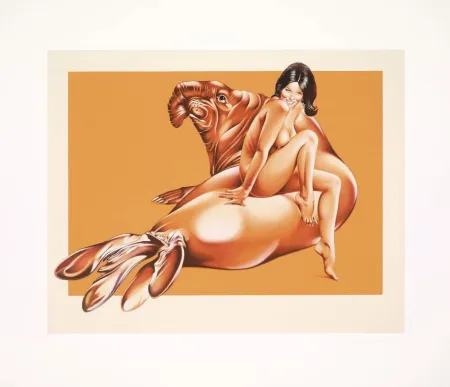 石版画 Ramos - Elephant Seal