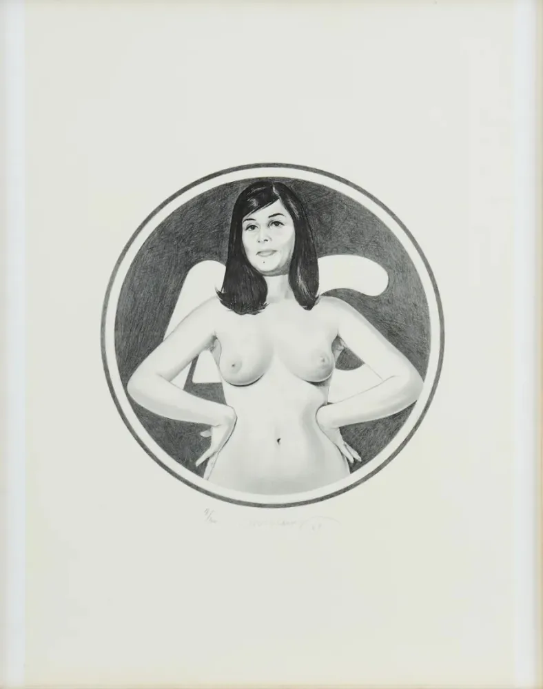 石版画 Ramos - Kvinna