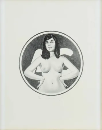 石版画 Ramos - Kvinna