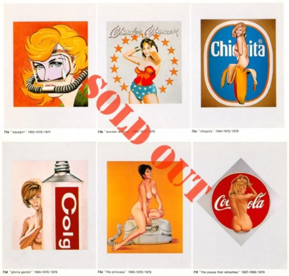 拼贴版画 Ramos - Six girls portfolio