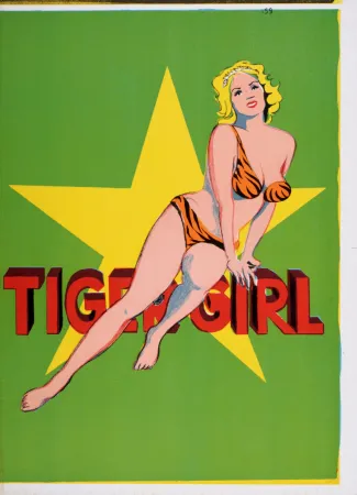 石版画 Ramos - Tiger Girl, 1964