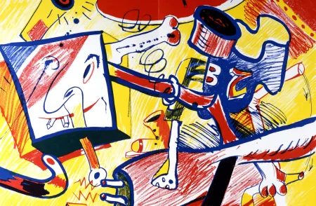 石版画 Rancillac - Composition, 1964