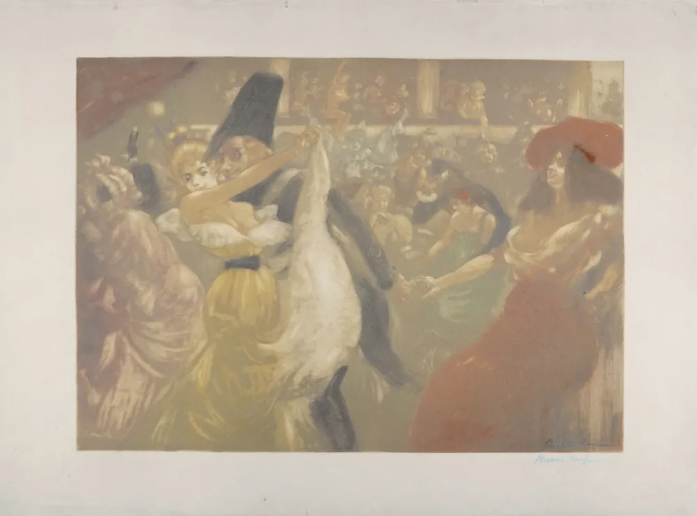 蚀刻飞尘法 Ranft - Le bal, c. 1900