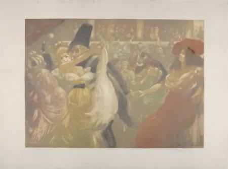 蚀刻飞尘法 Ranft - Le bal, c. 1900