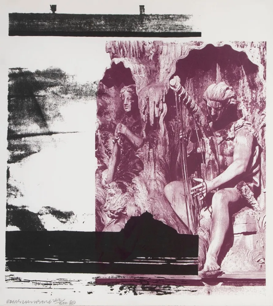 石版画 Rauschenberg - Broken Harp