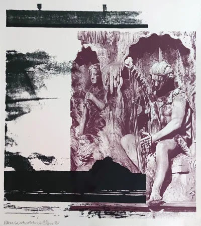 石版画 Rauschenberg - Harp