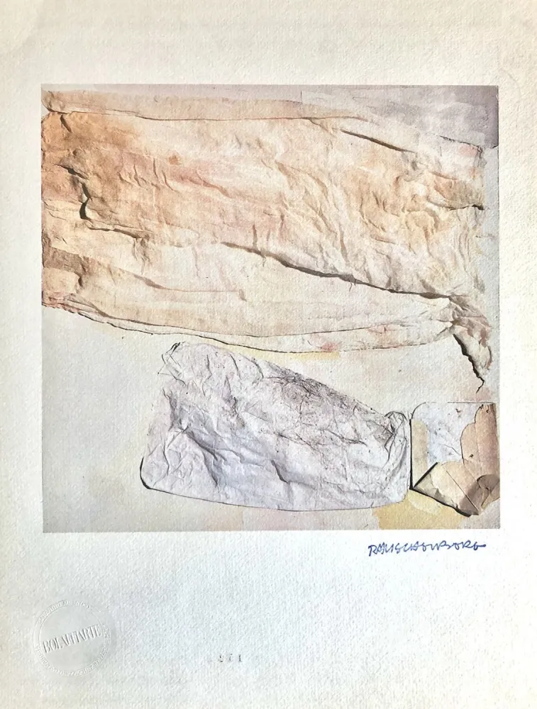 石版画 Rauschenberg - Il Tatto (The Touch)