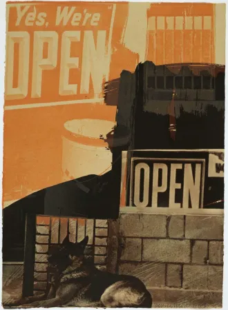 石版画 Rauschenberg - Murmurs, from Illegal Tender L.A.