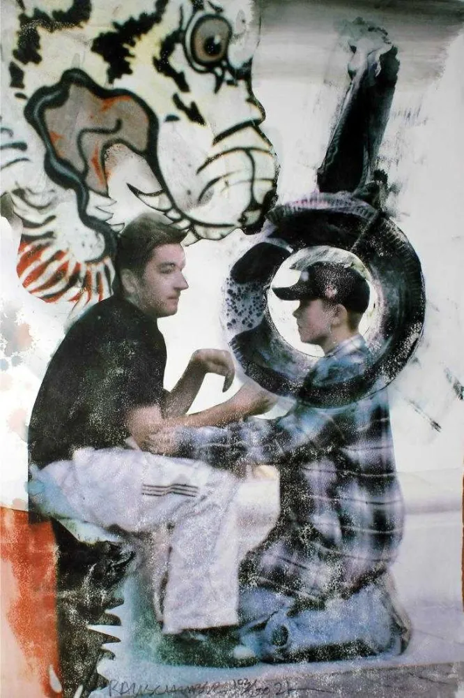 石版画 Rauschenberg - One lioner