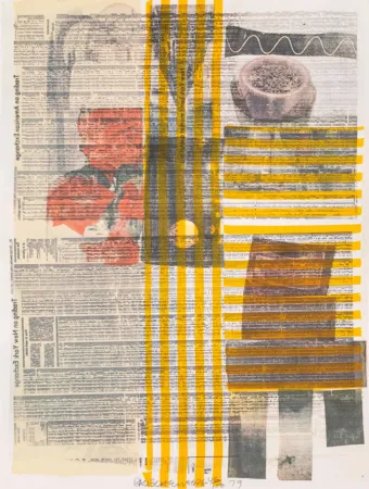 胶版印刷 Rauschenberg - One More and We Will Be More Than Halfway There, from Suite of Nine Prints