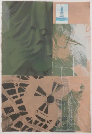 丝网印刷 Rauschenberg - Statue of Liberty
