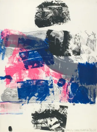 石版画 Rauschenberg - Still from the series Reels (B + C)