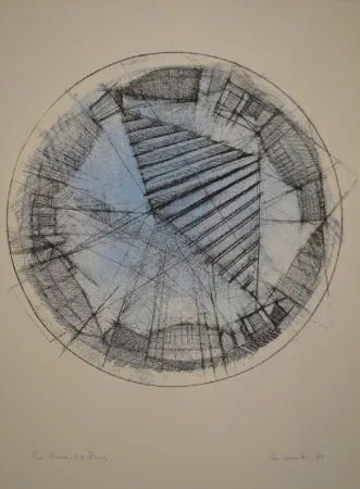 石版画 Raussmüller - Paradeplatz Zürich