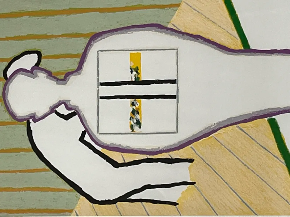 石版画 Raveel - Vader en zoon (ii)