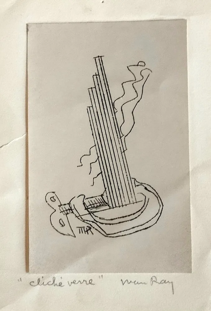 版画 Ray - Carte de Veux-Cliché verre