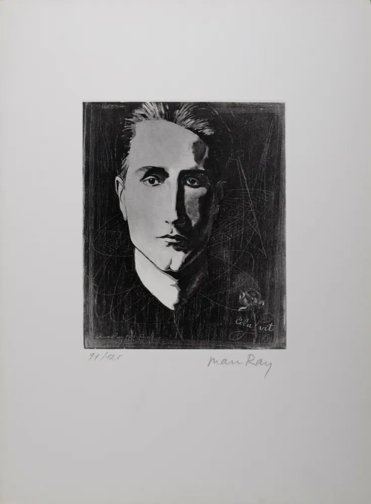 蚀刻飞尘法 Ray - Cela Vit (Portrait of Marcel Duchamp), 1971 - Hand-signed & numbered
