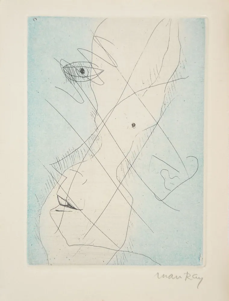 蚀刻版画 Ray - Les Chambres. Poème du temps qui ne passe pas.