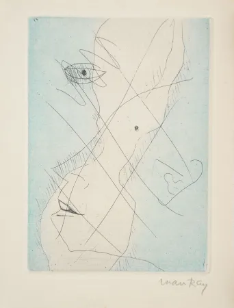 蚀刻版画 Ray - Les Chambres. Poème du temps qui ne passe pas.