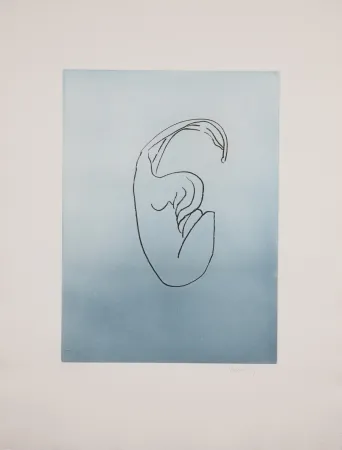 飞尘腐蚀法 Ray - Man Ray (1890–1976) - Anatoms without Rime or Reason for Every Season - Aquatint and soft ground on paper - 1970